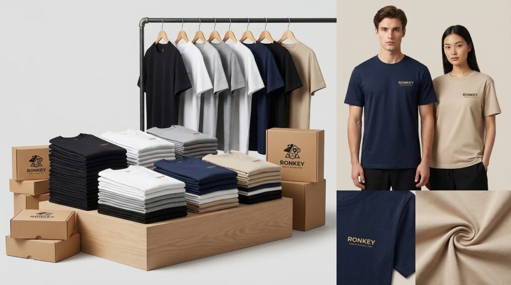 High-Quality Plain T-Shirts in Bulk – Best Prices & Custom Branding | RONKEY